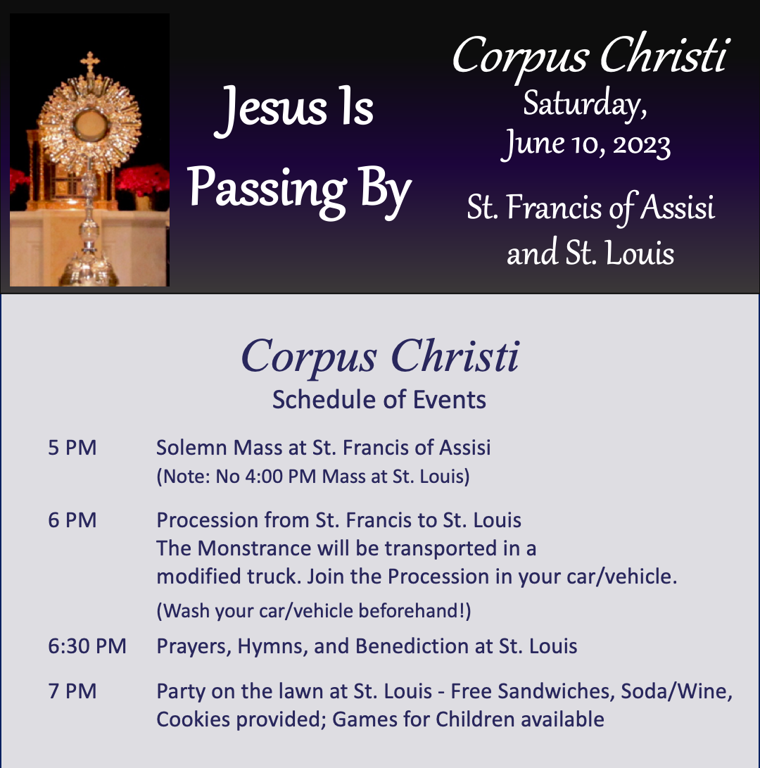 St. Louis Catholic Church Corpus Christi next 2 weeks bulletin_square